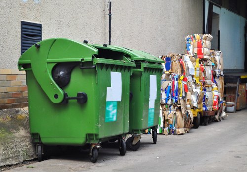 Composting organic waste in a community garden