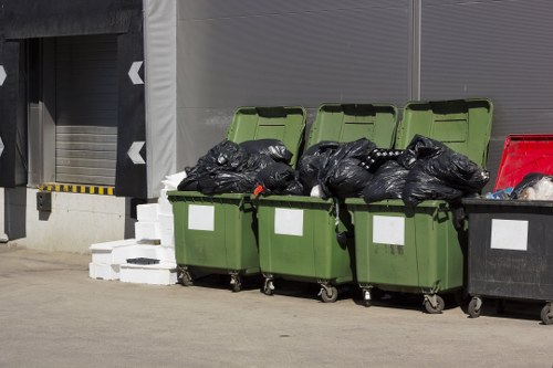 Commercial waste clearance at a North West London business center